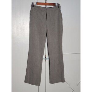 RALP LAUREN FLARE LEG PANT COLOR GRAY WOOL/LICRA RISE 9.5 INSEAM 29" SIZE 2